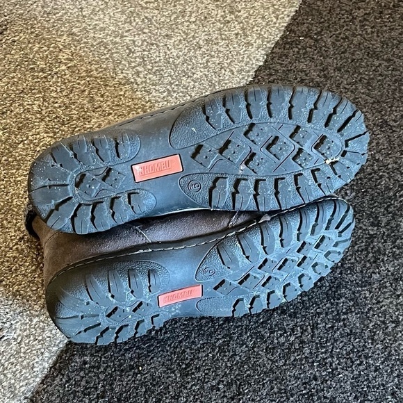 Khombu Suede Faux Fur Ankle Boots Size 9 - Picture 12 of 13